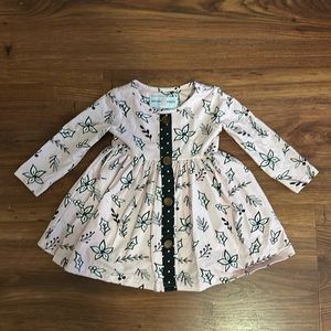 Smocked Sweets Christmas/Holiday Dress Pastel Pink Size 24M